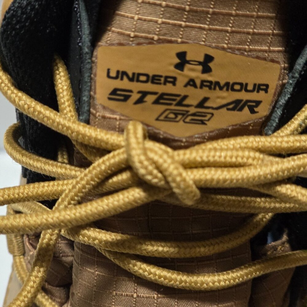 Under Armour Boots Mens Size 10.5 Brown Tactical Combat Leather Outdoor Lace Up - Picture 8 of 9